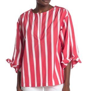 Trina Turk 'Bees Knees' Striped Tie-Sleeve Top